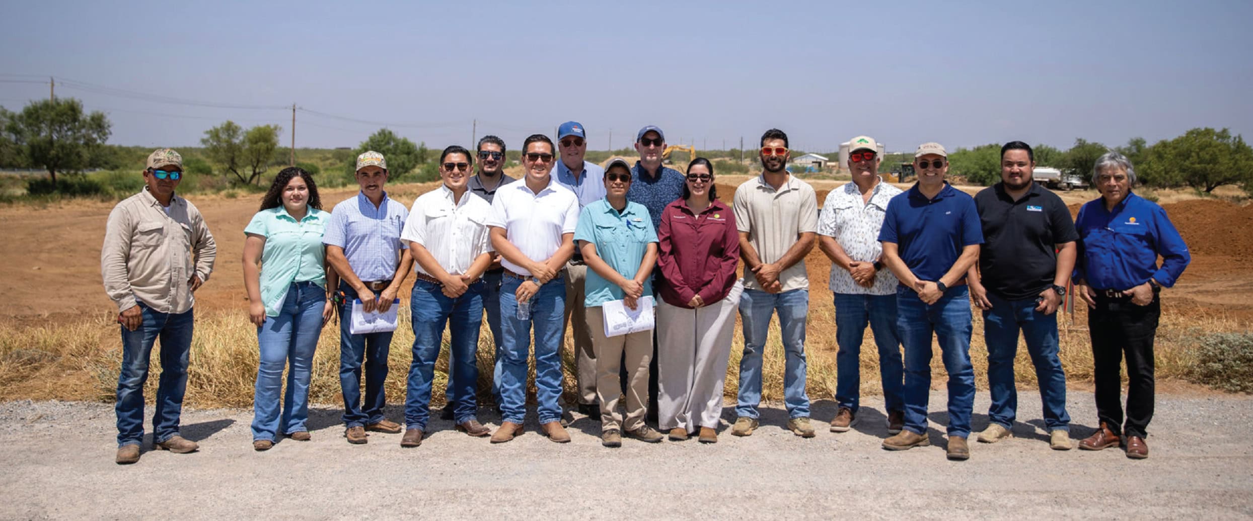 people pictured, left to right: Front row: Severo Goribaldi (HDL Construction), Marlene Villanueva (HDL Construction), Alejandro Mendiola (HDL Construction), Horacio A. De Leon (HDL Construction), Carlos De Leon (HDL Construction), Mariel Lopez (Heffner Design Team), Aurora Barrera (Heffner Design Team), Marshall Canno (Colorscapes Inc.), Michael Canno (Colorscapes Inc.), Oscar Castillo (Peua Engineering & Consulting), Juan Garcia (Escon Development), Joe Garza (West Wind Homes) Back row: Rolando Gonzalez (Turnkey Communication), Paul C Arthur (West Wind Homes), Andrew Heffner (Heffner Design Team) Not shown: Shawn George (Elite Lighting)
